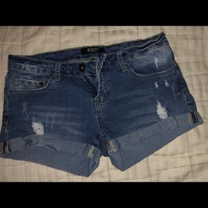 denim shorts